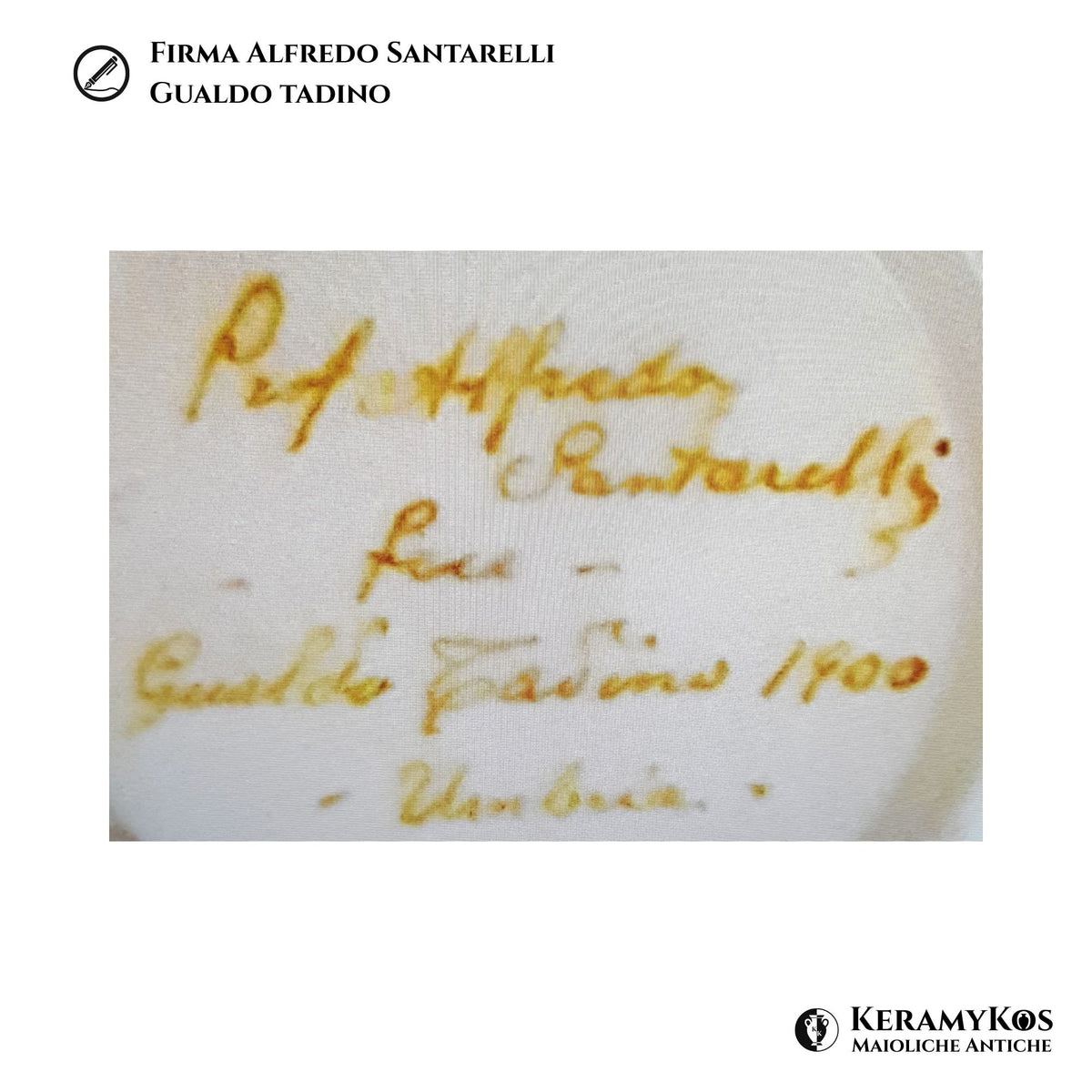 Piatto da parata con ritratto maschile autore Alfredo Santarelli Ø 38 cm